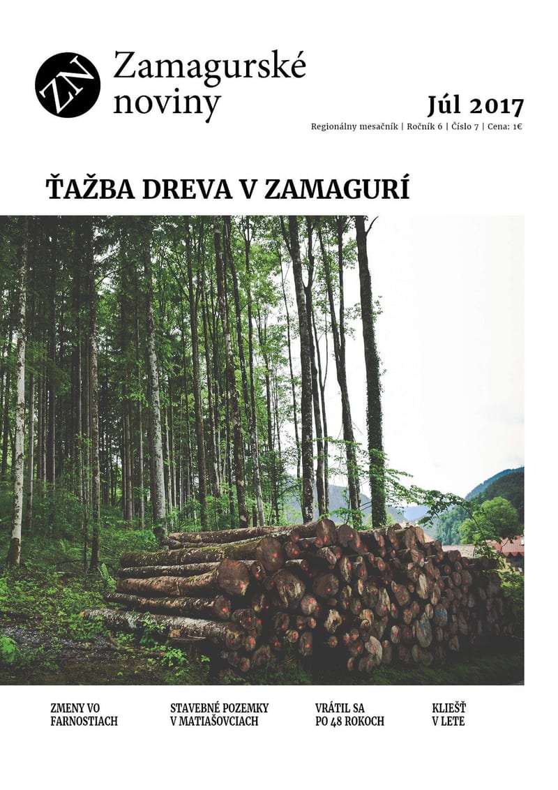Titulná strana Zamagurských novín 4